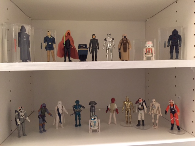 Star Wars Display in Closet